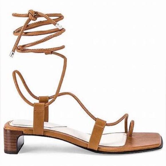 Rag & Bone Cindy Ankle Tie Sandal in Tan - Picture 3 of 14